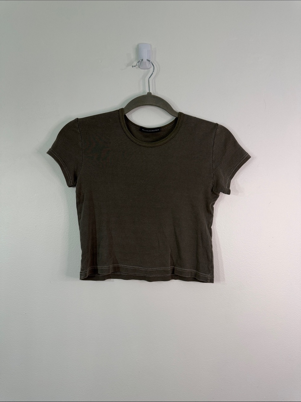 Brandy Melville Striped Cropped Tee